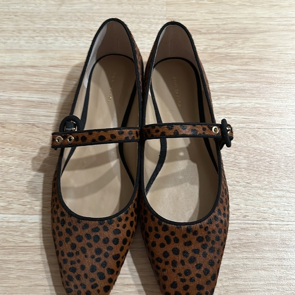 Rare Ann Taylor Leopard Mary Jane Flats 8.5 - Picture 4 of 15